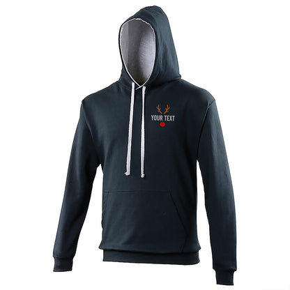 Reindeer Contrast Hoodie 