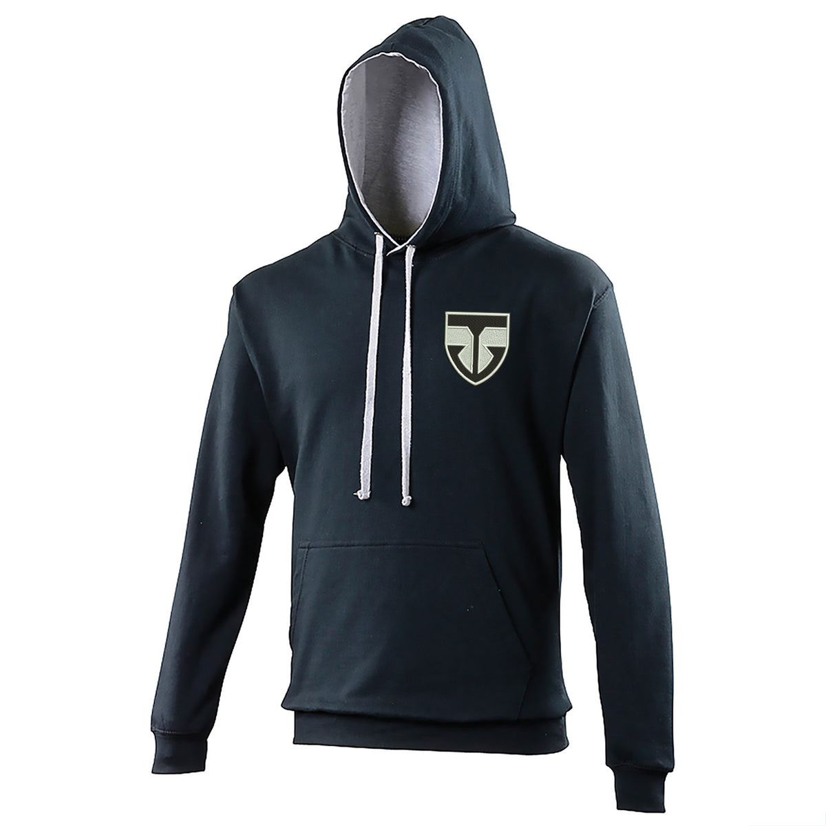 Retro Ayr United Embroidered Contrast Hoodie