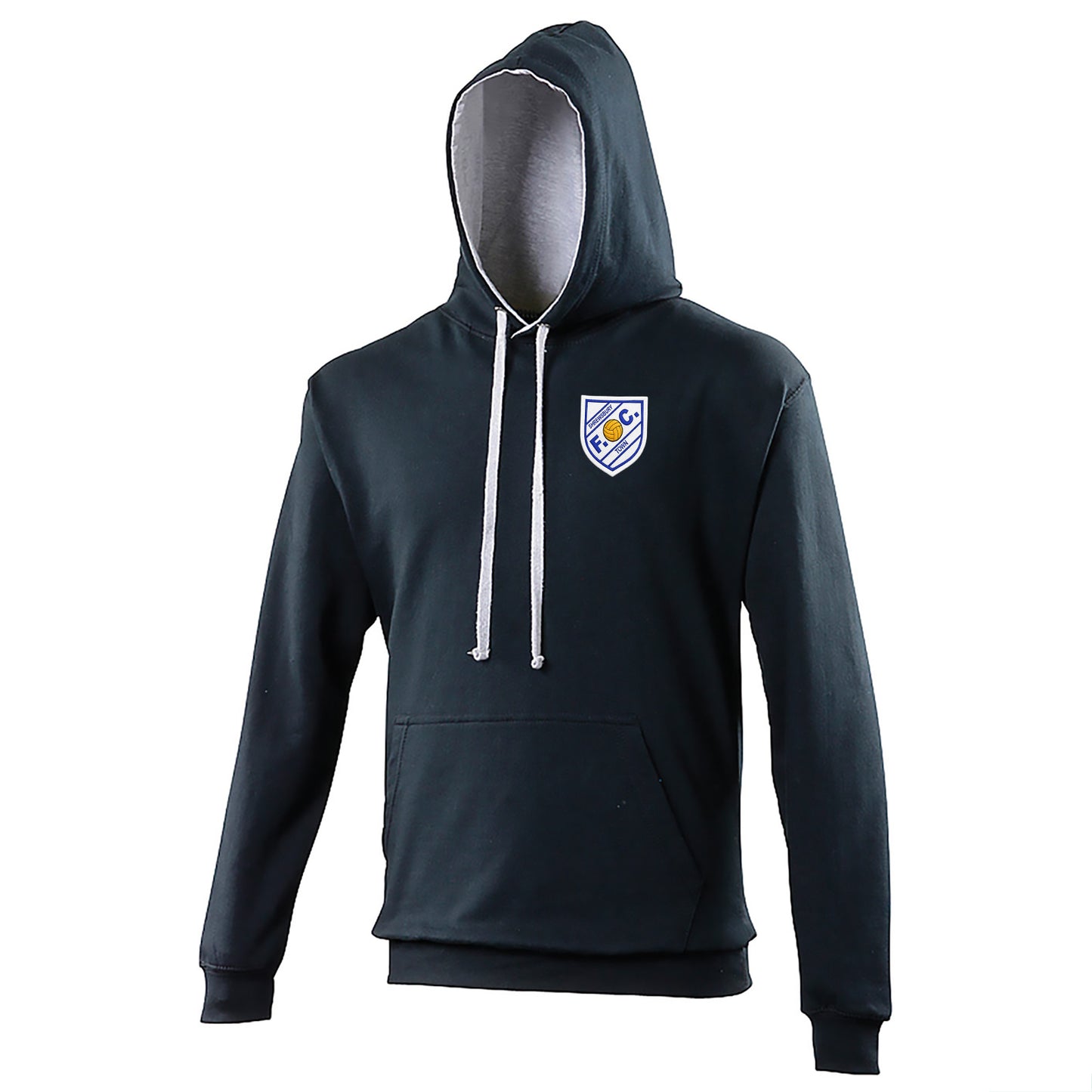 Old School Shrewsbury Town Football Contrast Hoodie