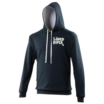 Loded Diper Rock Band Contrast Hoodie 