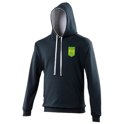 Retro Newton Heath LYR Embroidered Contrast Hoodie