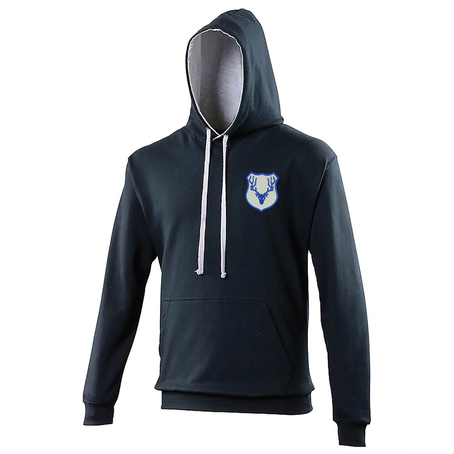 Retro Ross County Embroidered Contrast Hoodie