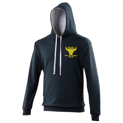 Retro Oxford Milk Cup Winners 1985-86 Embroidered Contrast Hoodie