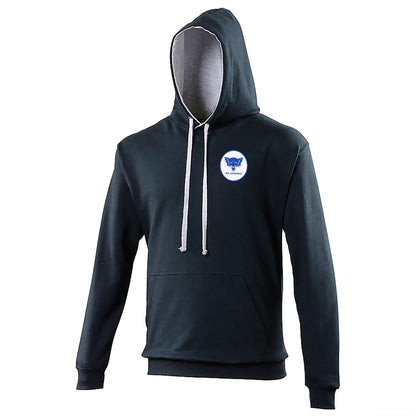 Old School Carlisle United Football Contrast Hoodie