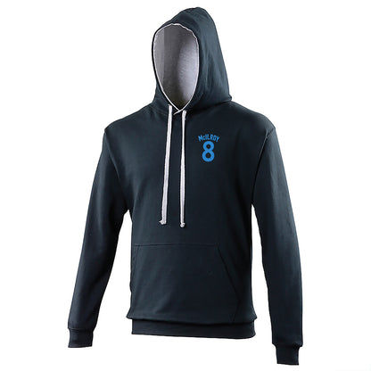 Jimmy McIlroy Burnley Football Contrast Hoodie