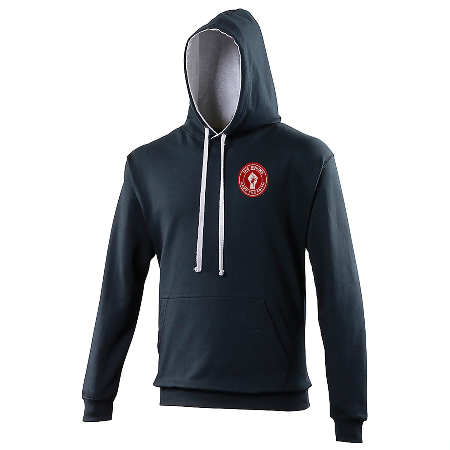 Bristol City The Robins Keep The Faith Contrast Hoodie