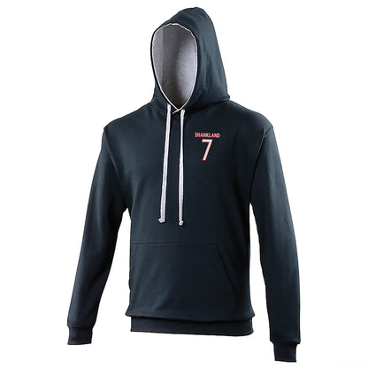 Shankland 7 Embroidered Contrast Hoodie