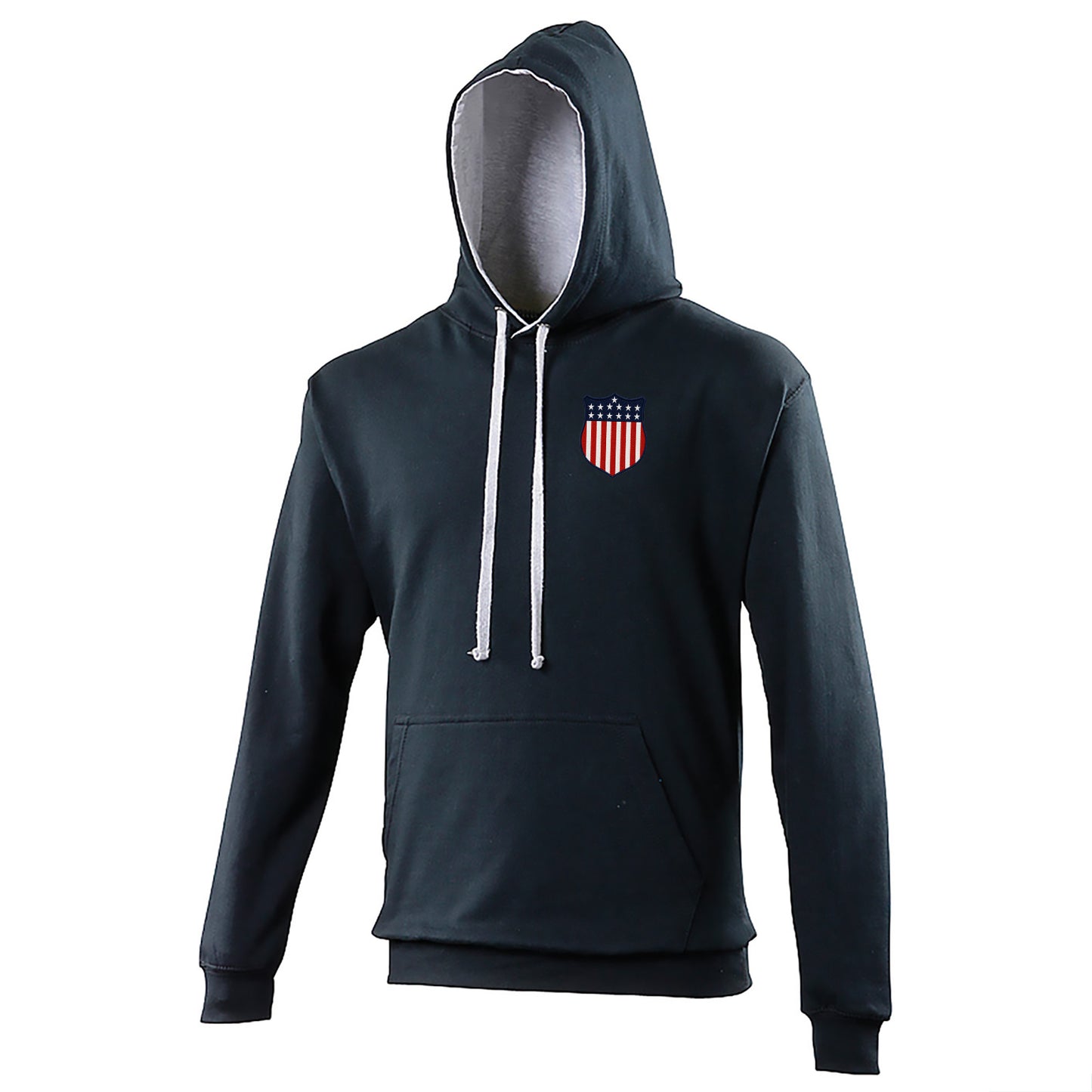 Retro USA 1913 Soccer Contrast Hoodie