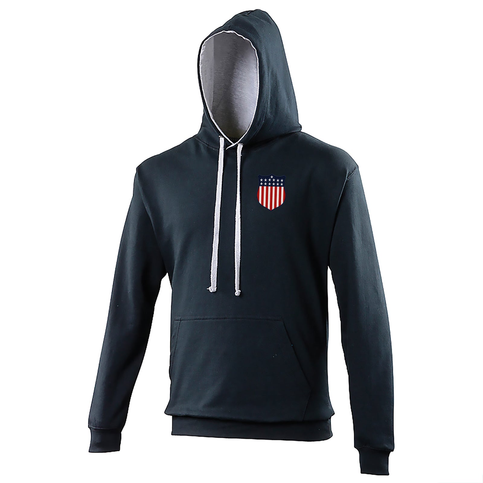 Retro USA 1913 Soccer Contrast Hoodie