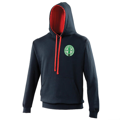 Retro Celtic Centenary Embroidered Contrast Hoodie