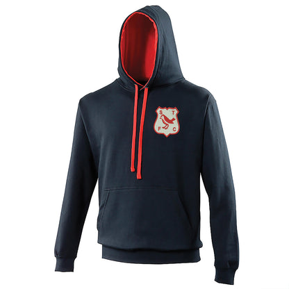 Retro Swindon 1961 Embroidered Contrast Hoodie