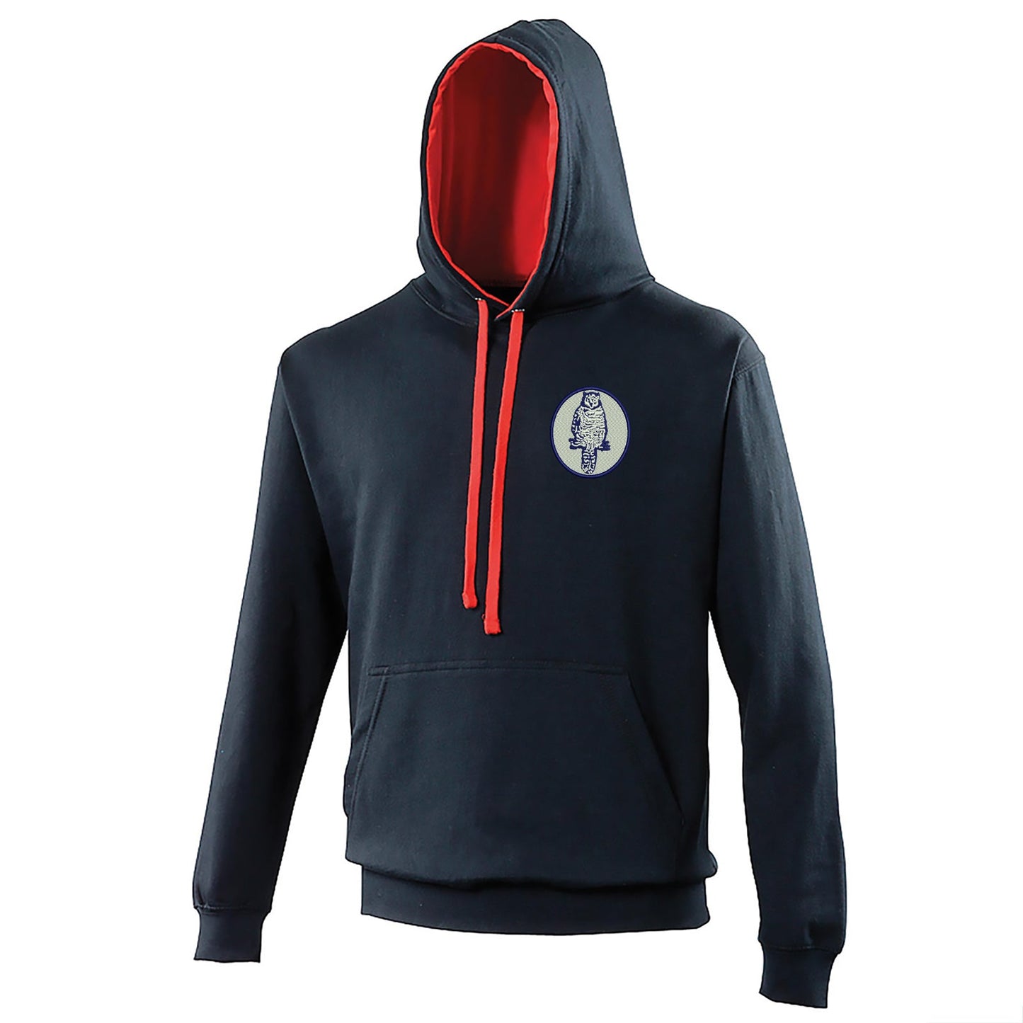 Retro Leeds 1964 Embroidered Contrast Hoodie