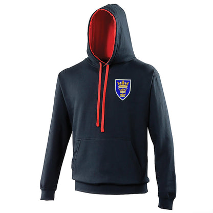 Retro Hull 1935 Embroidered Contrast Hoodie