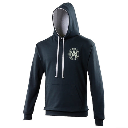 Retro Aston Martin 1920 Embroidered Contrast Hoodie