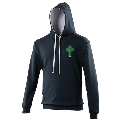 Retro Celtic 1888 Embroidered Contrast Hoodie