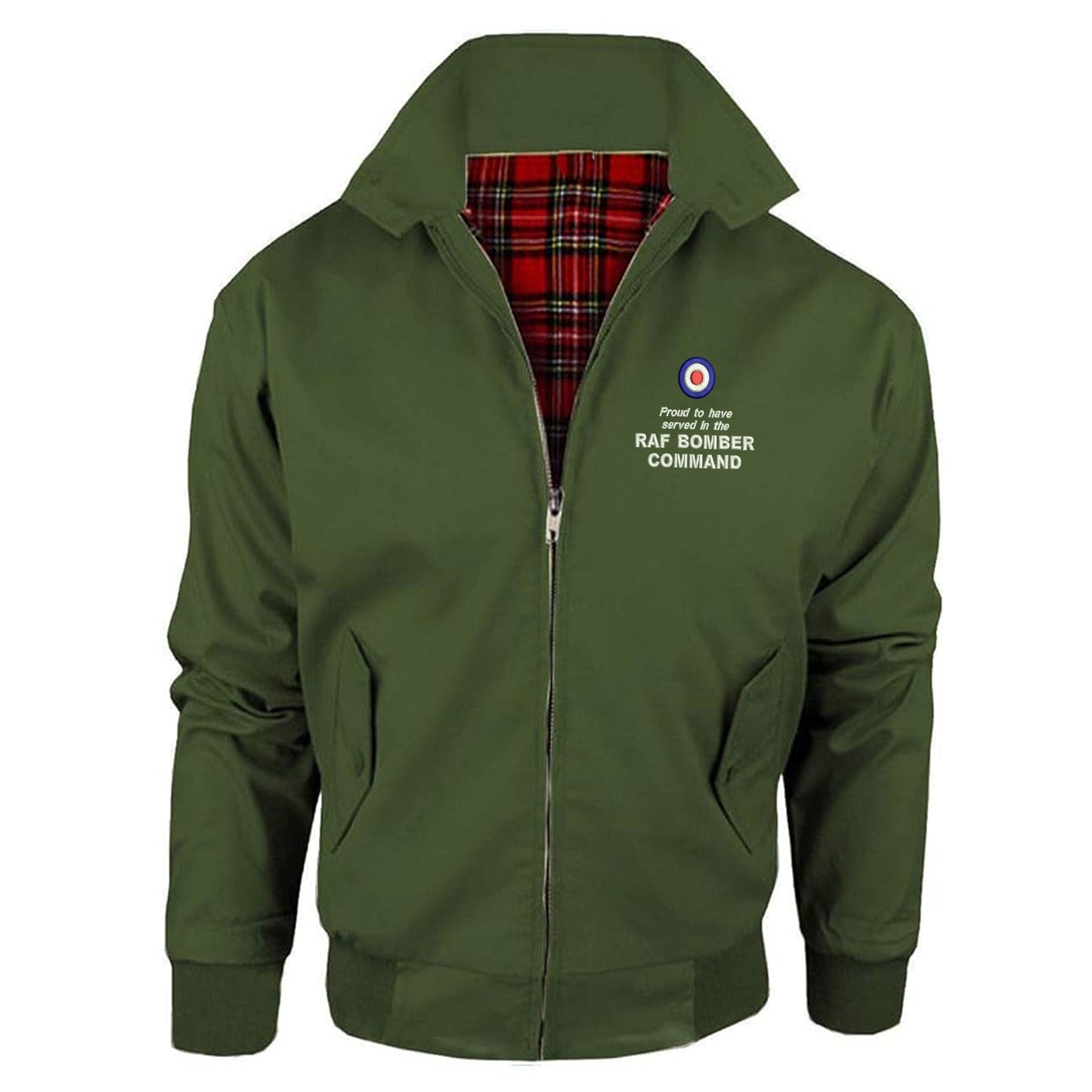 Proud to Have Served in The RAF Bomber Command Embroidered Classic Harrington Jacket