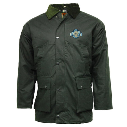 City Keep The Faith Embroidered Padded Wax Jacket