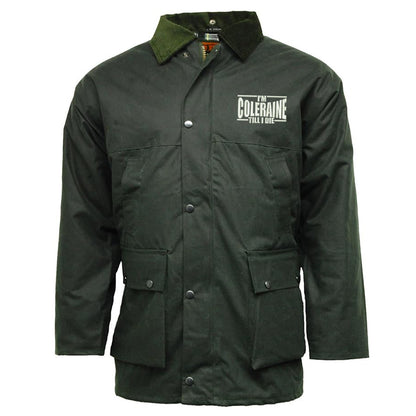 I am Coleraine Embroidered Wax Jacket