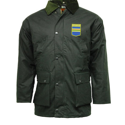 Retro Sampdoria 1960s Embroidered Padded Wax Jacket