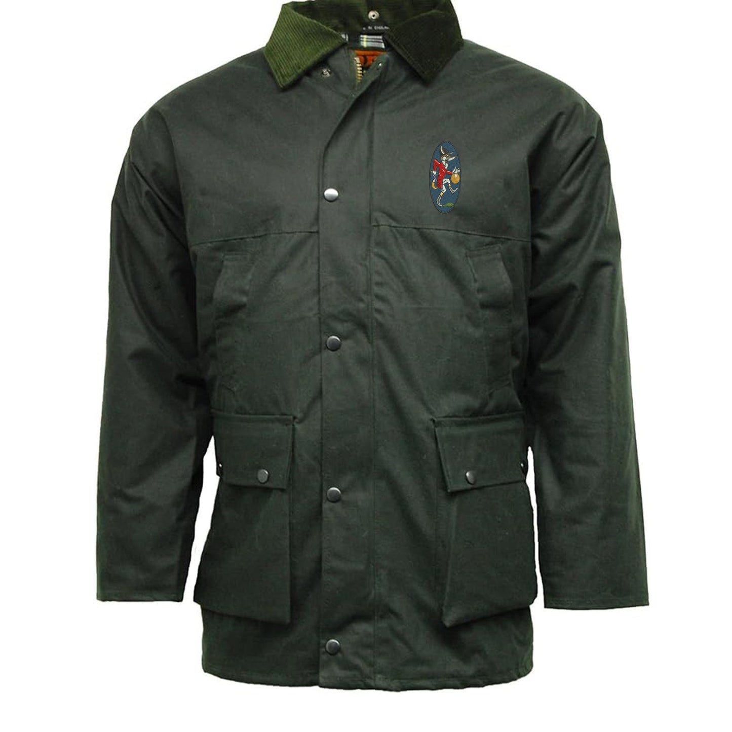 Retro Leicester 1933 Embroidered Padded Wax Jacket