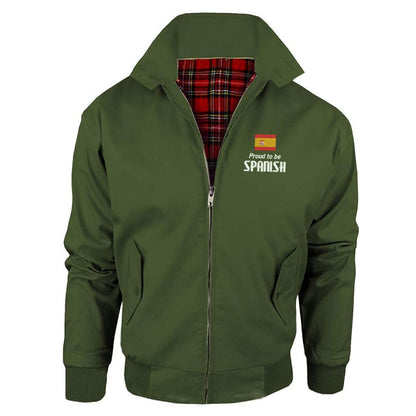 Proud to be Spanish Embroidered Classic Harrington Jacket