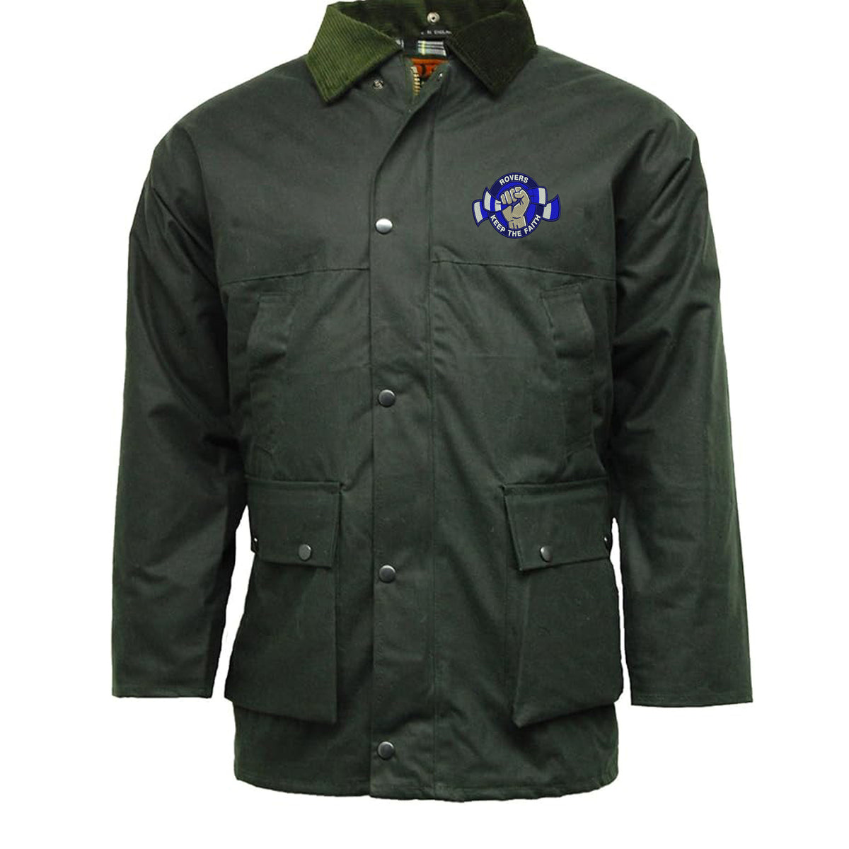 Rovers Keep The Faith Padded Wax Jacket