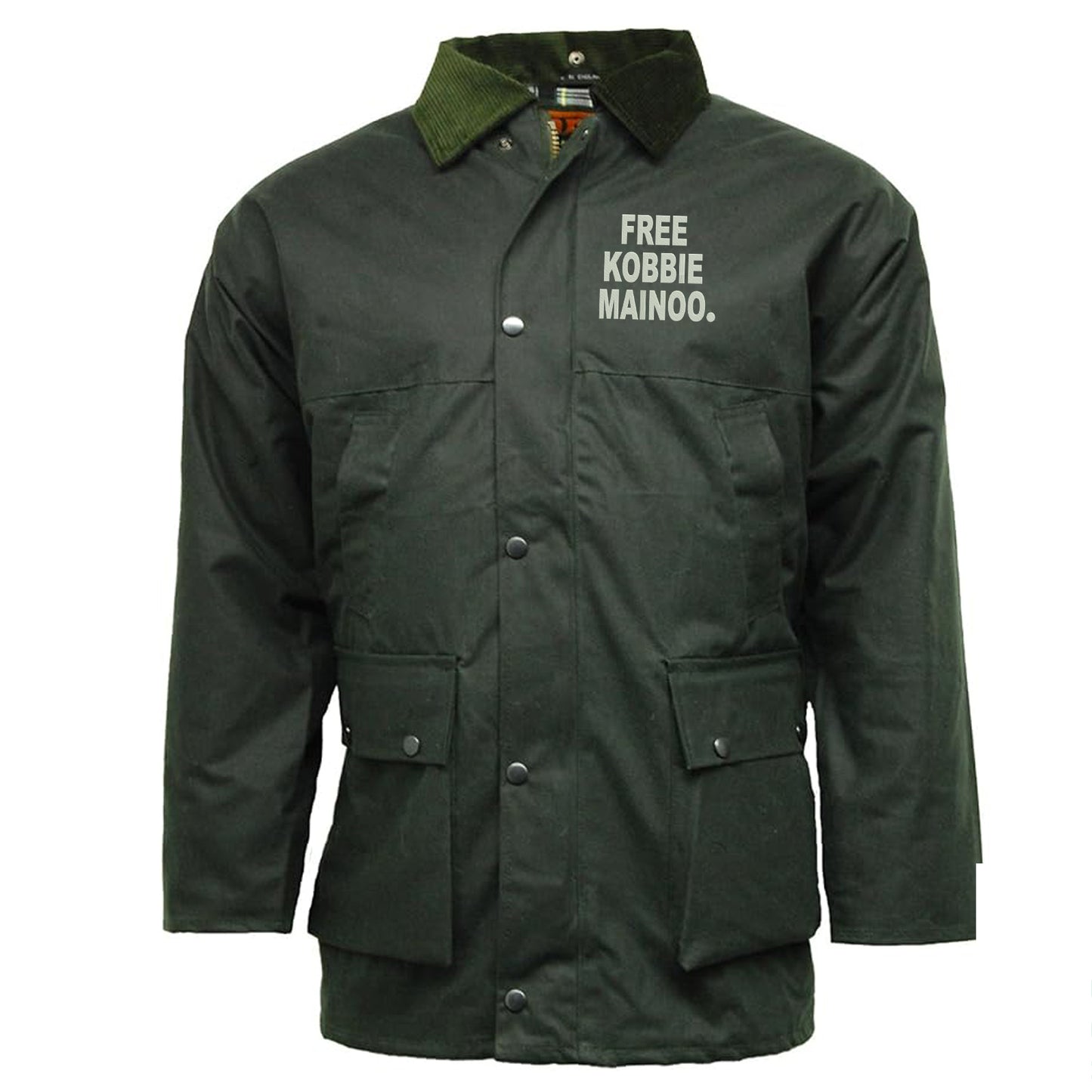 Free Kobbie Mainoo Embroidered Padded Wax Jacket