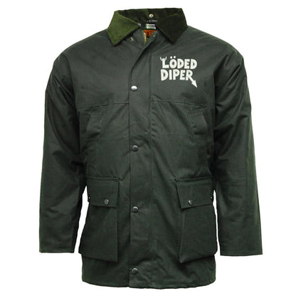 Loded Diper Embroidered Padded Wax Jacket