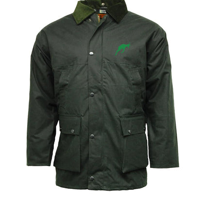Retro South Africa Rugby 1906 Embroidered Padded Wax Jacket