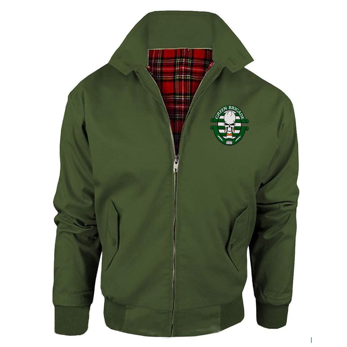 Green Brigade Celtic Football Jacket Mens