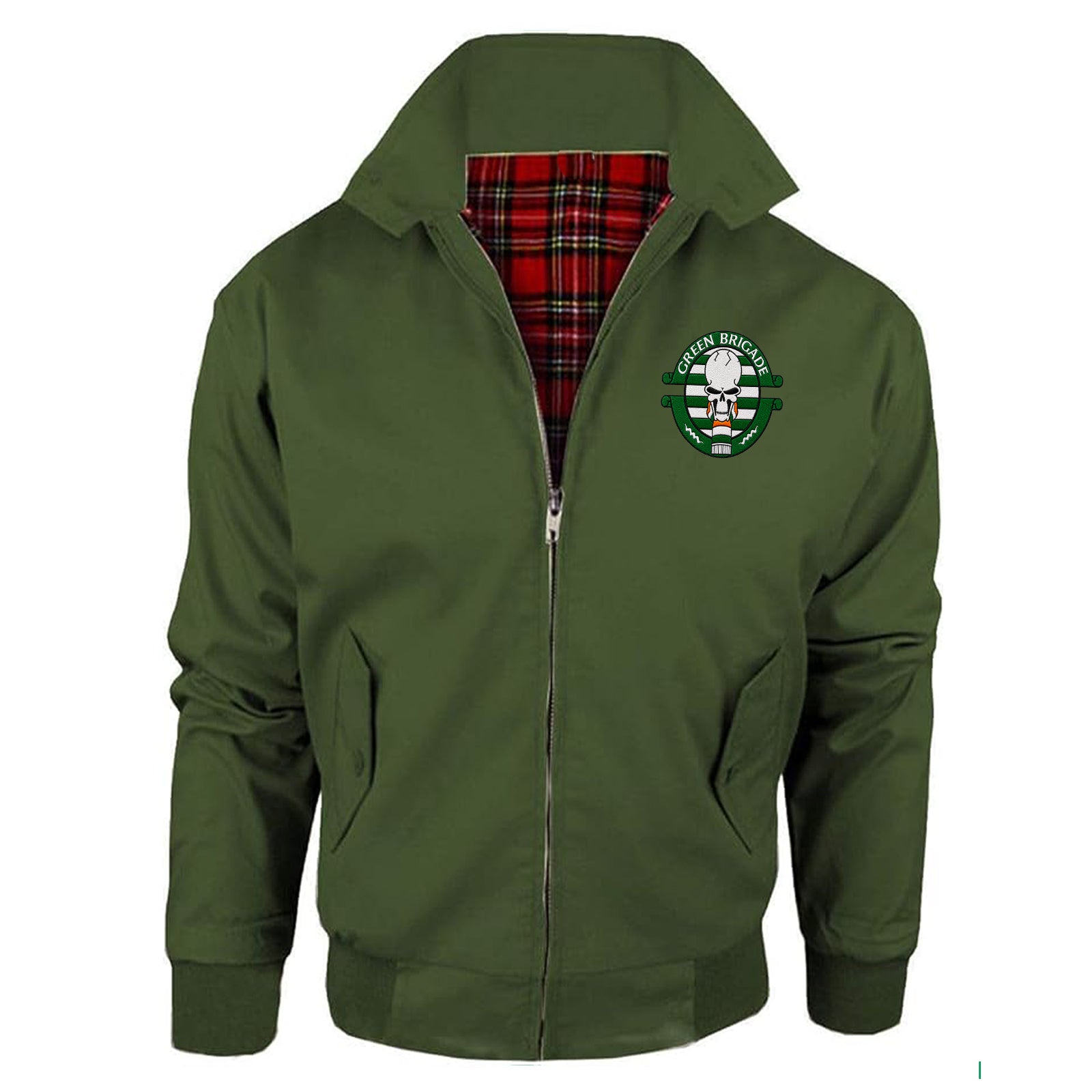 Green Brigade Celtic Football Jacket Mens