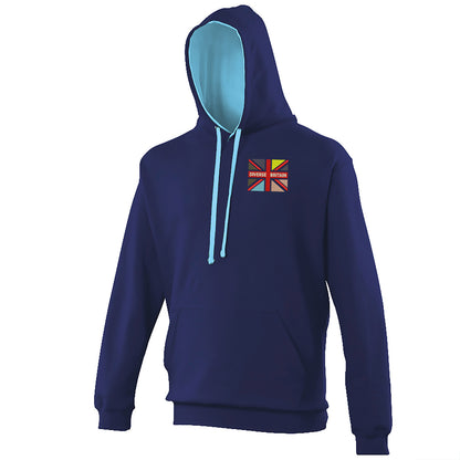 Diverse Britain Contrast Hoodie 