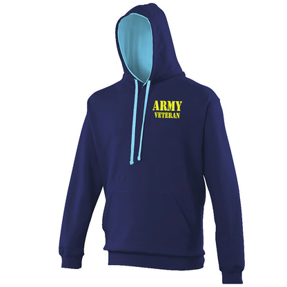 Army Veteran Contrast Hoodie 