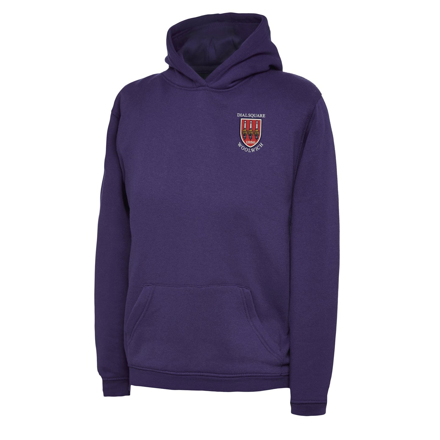 Retro Dial Square Embroidered Children's Hoodie