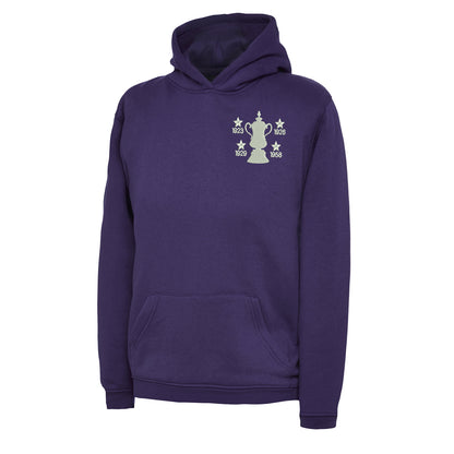 Retro Bolton Four Time Cup Winners Children's Hoodie