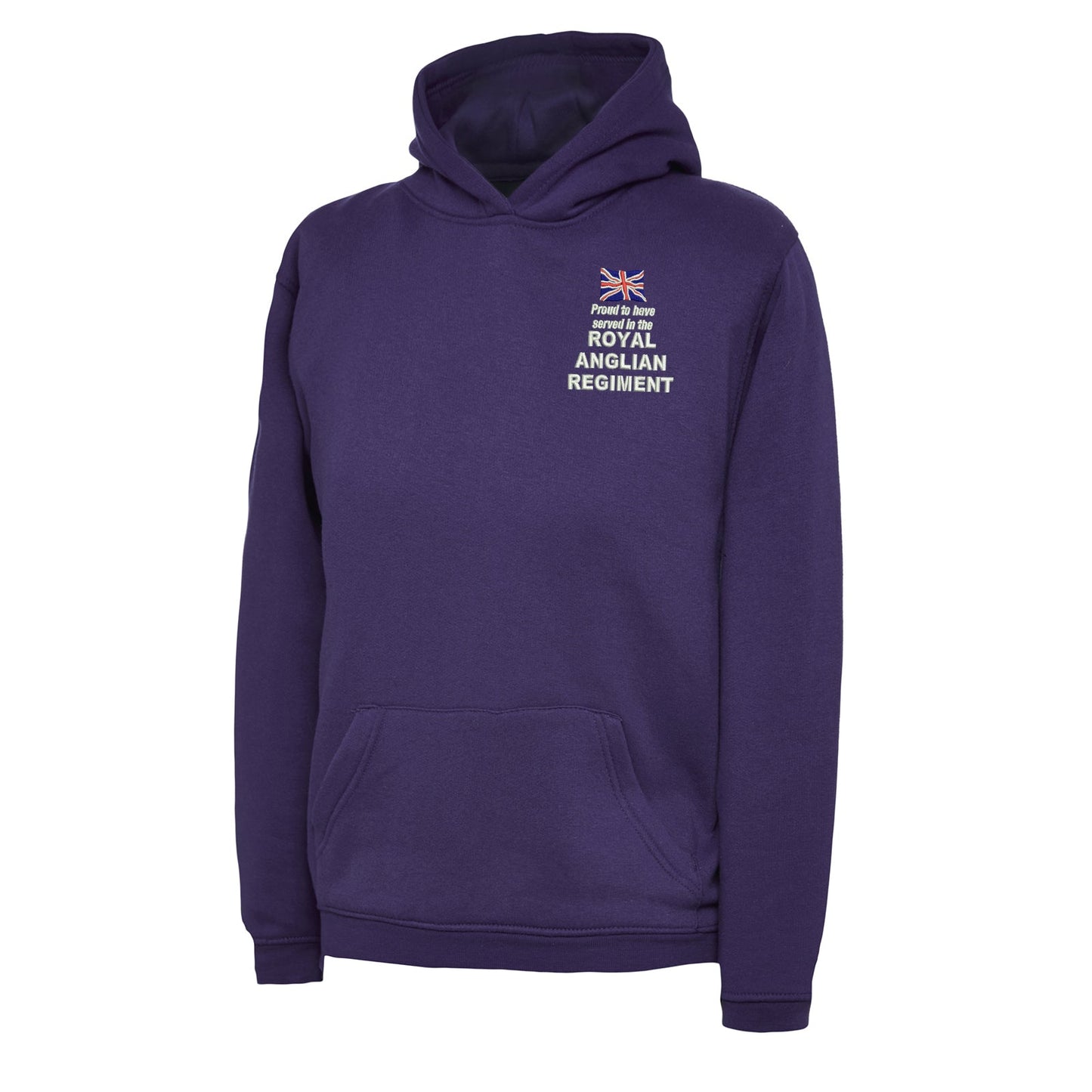 Proud to Have Served in The Royal Anglian Regiment Embroidered Children's Hoodie
