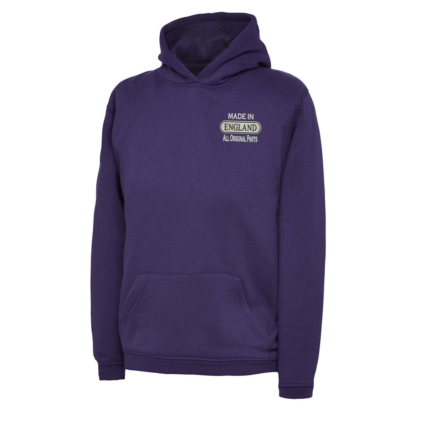 Made in England All Original Parts Embroidered Children's Hoodie