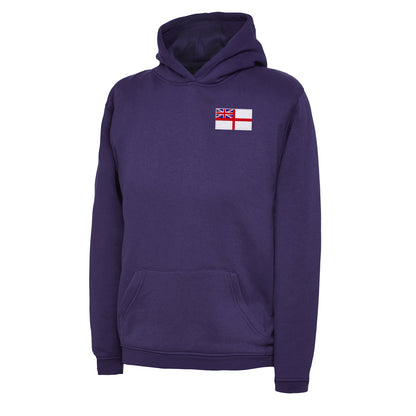 Children's Royal Navy White Ensign Flag Hoodie