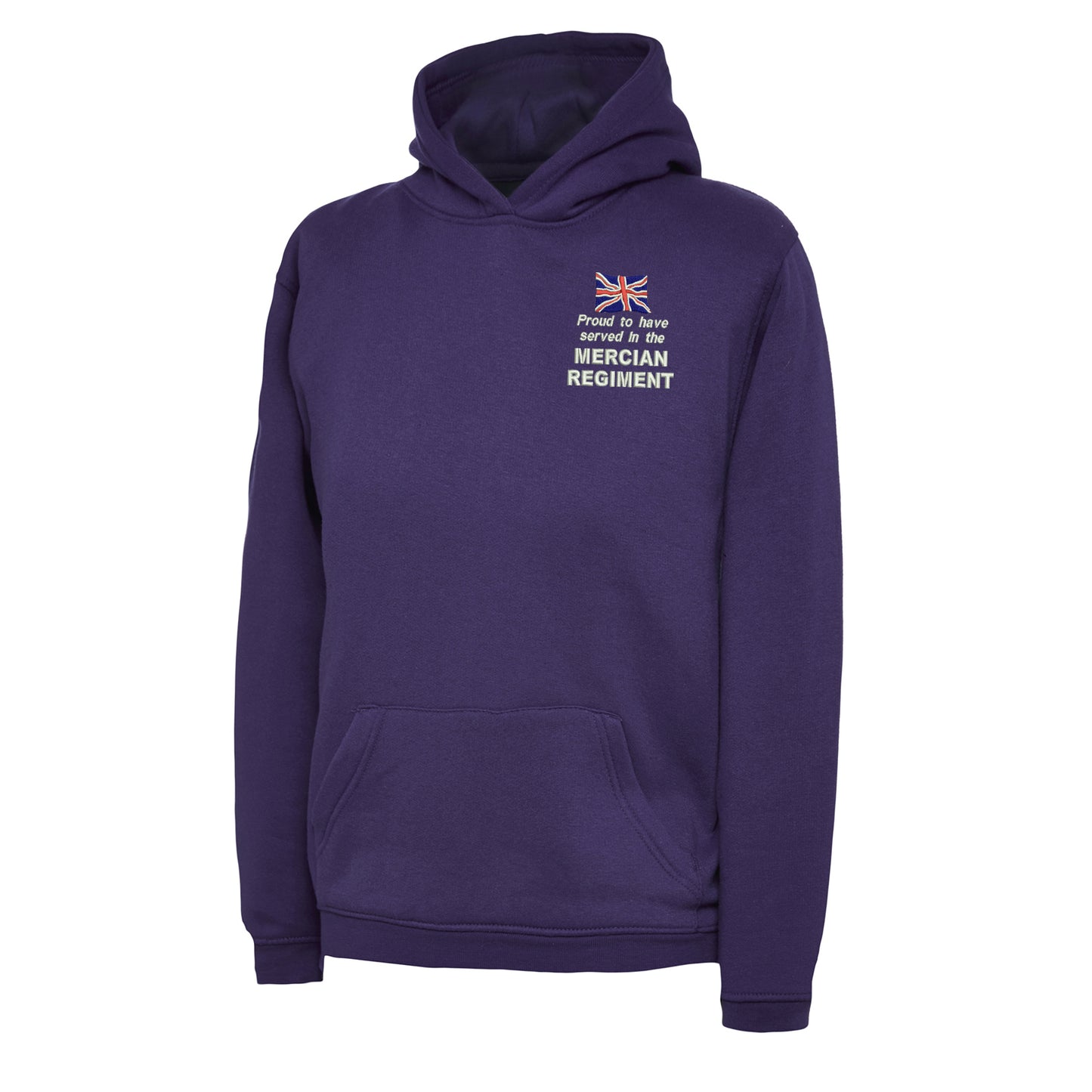 Proud to Have Served in The Mercian Regiment Embroidered Children's Hoodie
