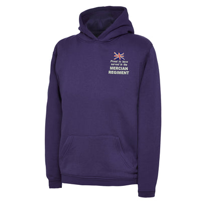 Proud to Have Served in The Mercian Regiment Embroidered Children's Hoodie