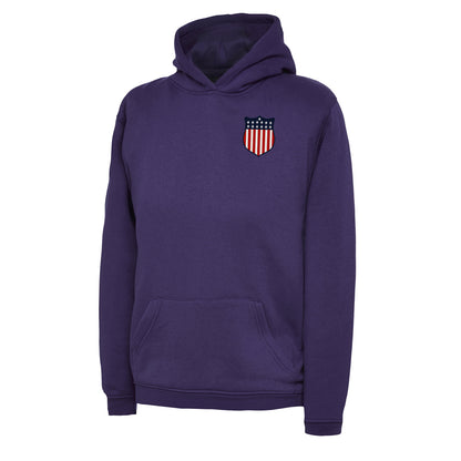 Retro USA 1913 Soccer Embroidered Children's Hoodie