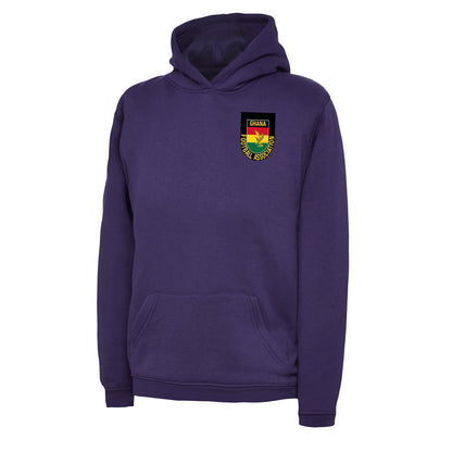 Retro Ghana 1966 Embroidered Children's Hoodie