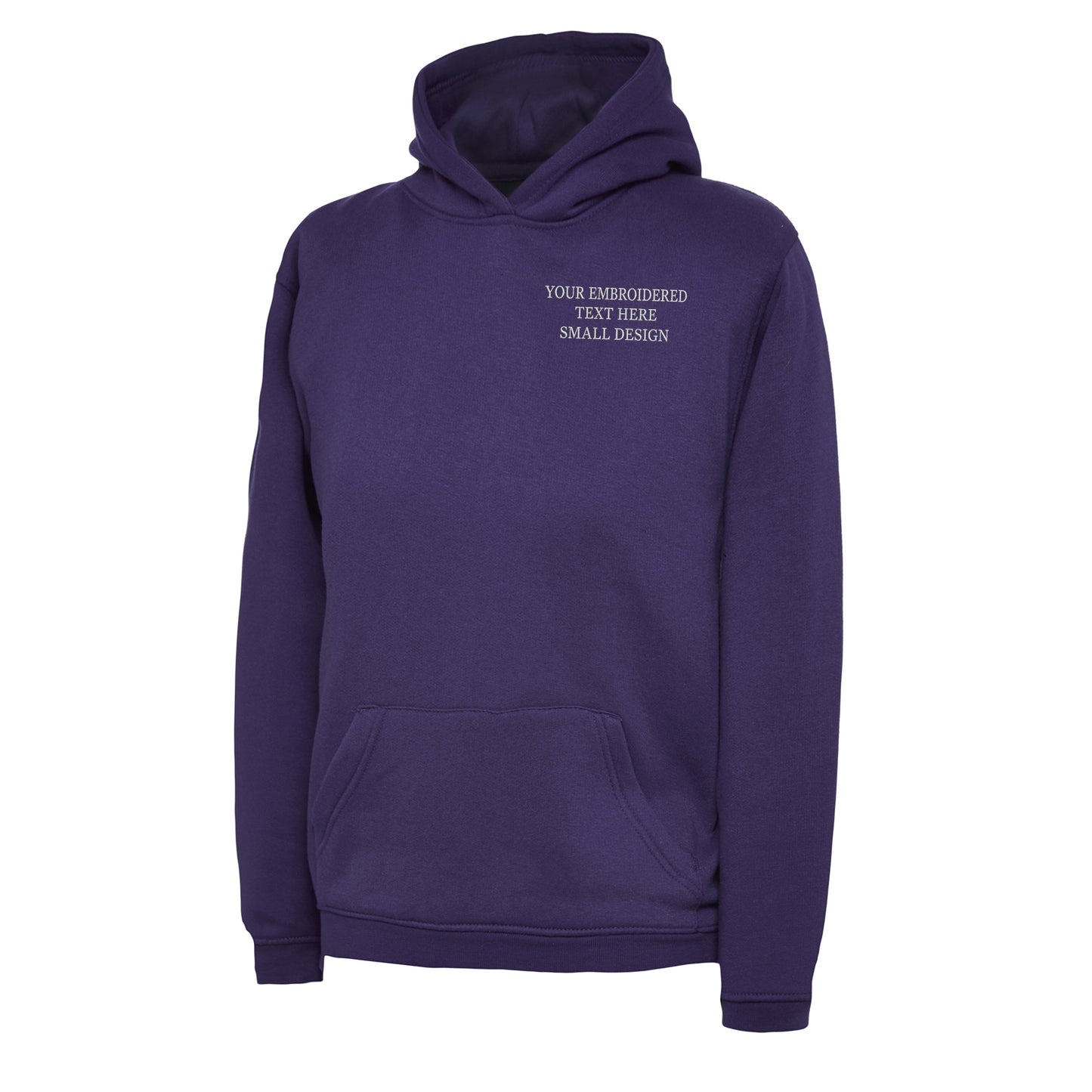 Children's Personalised Custom Small Text Hoodie