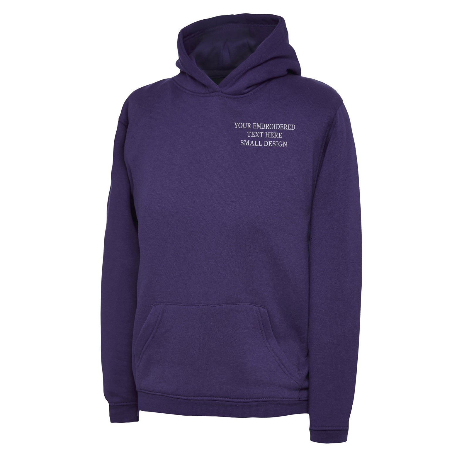 Children's Personalised Custom Small Text Hoodie