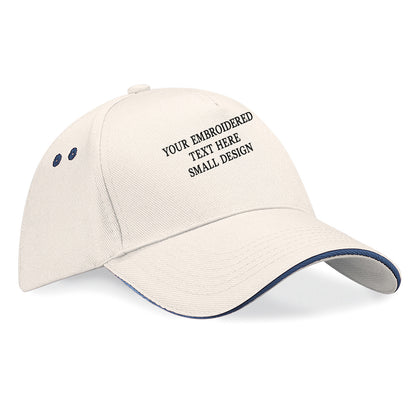 Personalised Custom Small Text Baseball Cap