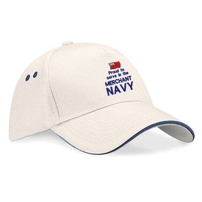 Proud to Serve in The Merchant Navy Baseball Cap