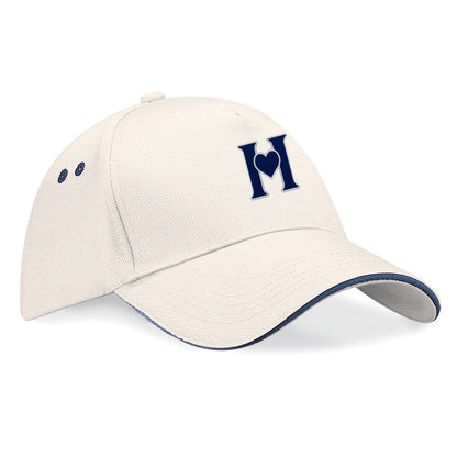 Retro Old School Hearts Football Baseball Cap