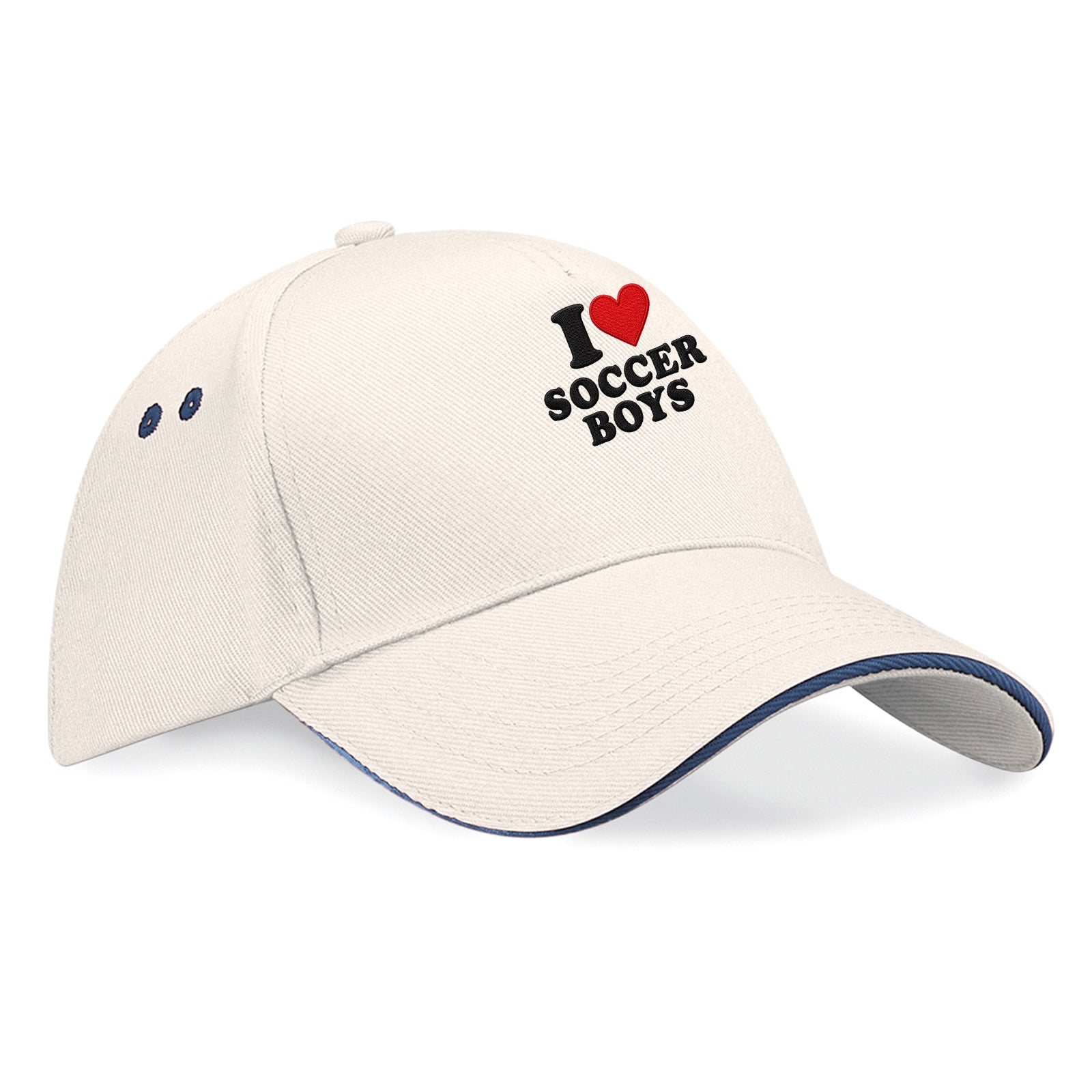 I Love Soccer Boys Baseball Cap
