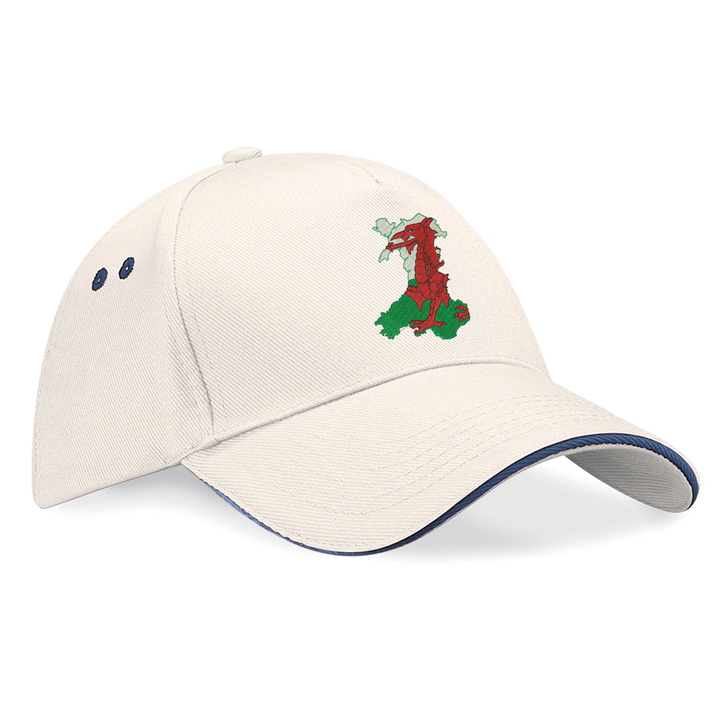 Wales Flag Map Baseball Cap