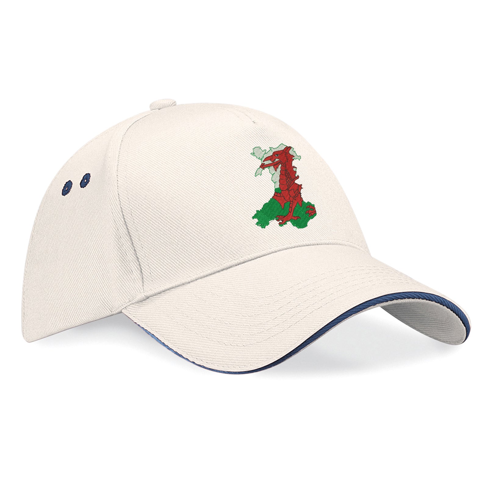 Wales Flag Map Baseball Cap